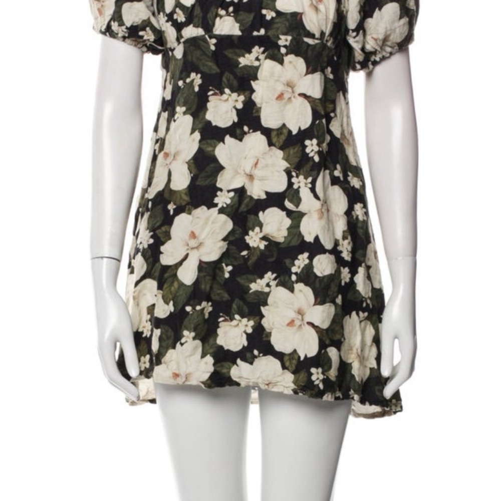 Posse Black and White Floral Mini Dress